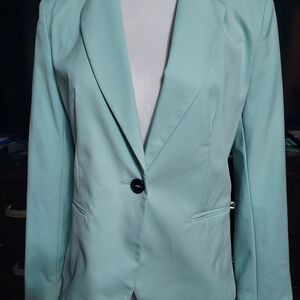 Zara Women's Mint Green Blazer and Pant Set